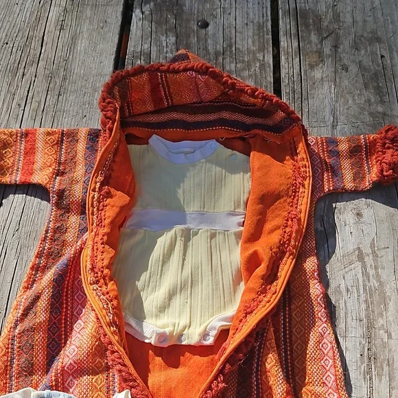 Vintage Handmade Baby Bunting with Set of Onises - Picture 3 of 15